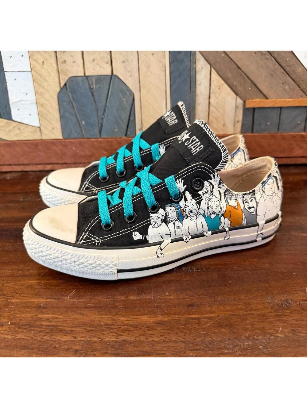 Converse Chuck Taylor All Star Low "Crowd" Print Sneakers Mens 3.5 Womens 5.5